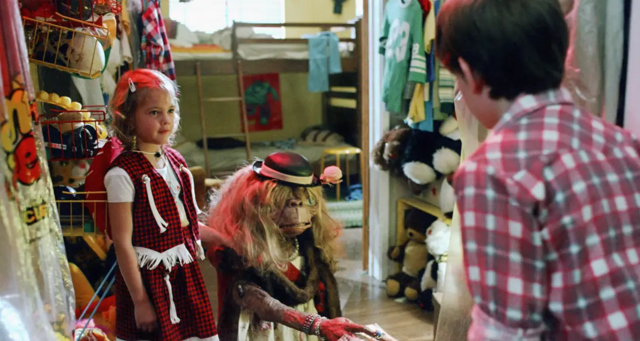 Drew Barrymore during one scene with E.T. (Universal)