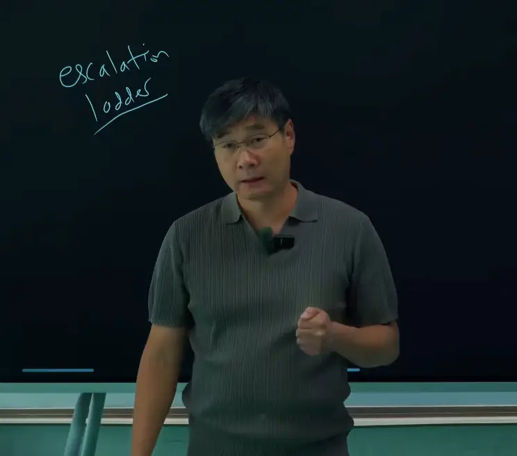 Professor Jiang Xueqin, aka the ‘Chinese Nostradamus’, has claimed to have made several accurate geopolitical predictions over the years (YouTube/Predictive History)
