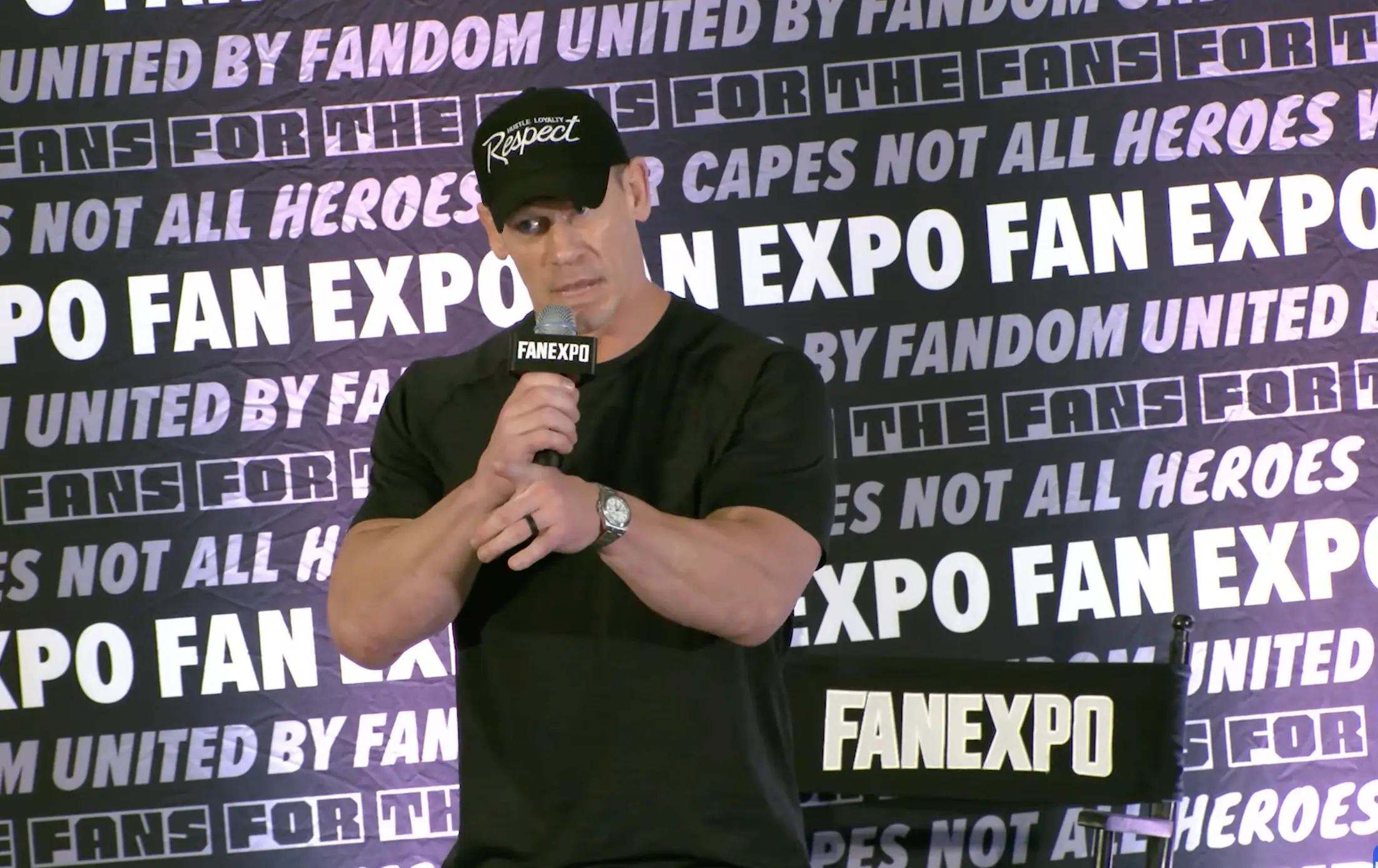The WWE legend explained why he believes it would be 'irresponsible' of him to bring children into the world (YouTube/FAN EXPO)