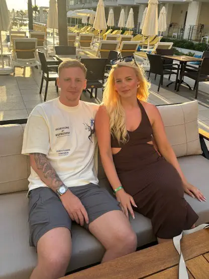 Abbie and Callum believe 'lying' to their kids is the best way to give them the 'most magical day'. (SWNS)