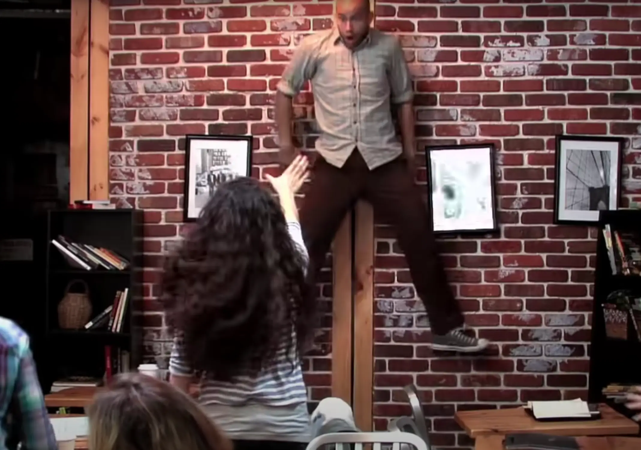 I mean I'd be pretty scared too if I saw that while sipping a flat white.