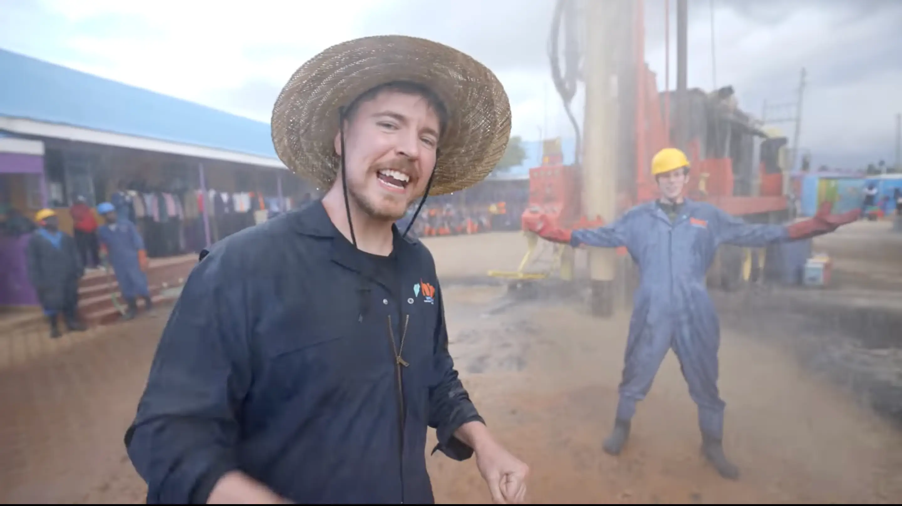 MrBeast and his team set about building 100 wells in Africa.