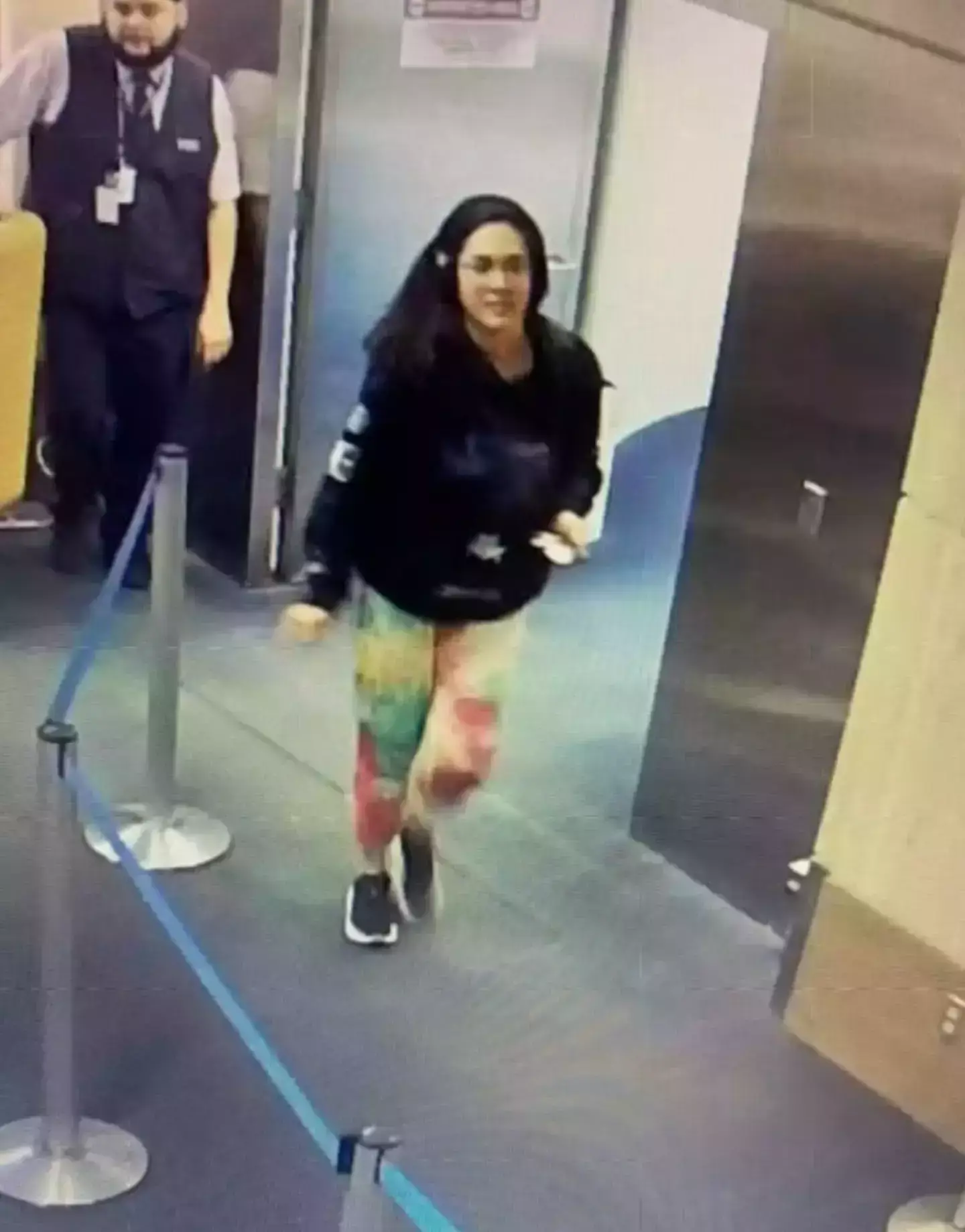 Hannah Kobayashi spotted on airport security footage (California Attorney General's Office)