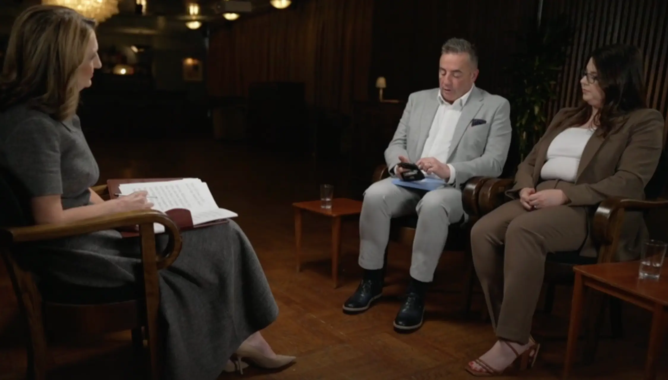 The father and daughter spoke publicly about the deaths for the first time (BBC)