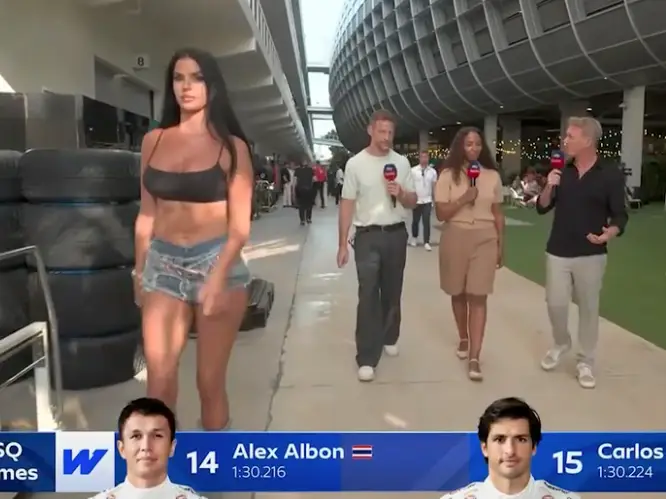 Ivana Knoll shared the clip on her socials (Sky Sports)