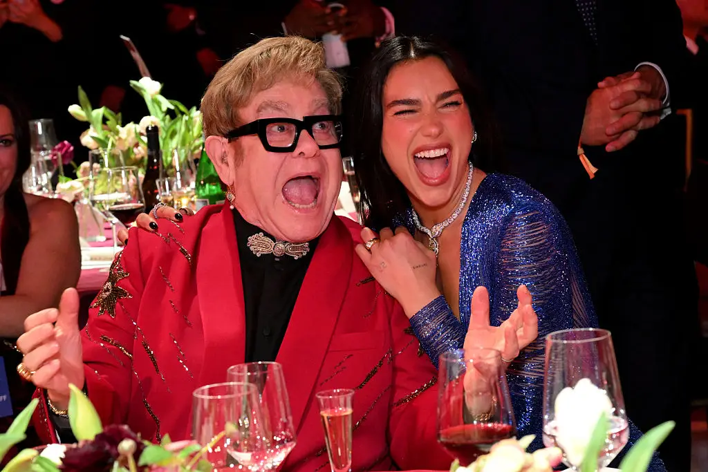 Elton John was recently tipped as a potential performer for Tyson Fury and Anthony Joshua's boxing bout, after reports emerged that Dua Lipa would be unavailable (Michael Kovac/Getty Images for Elton John AIDS Foundation)