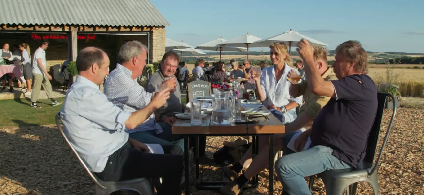 Diddly Squat Farm Restaurant at the end of season two. (Amazon Prime Video)