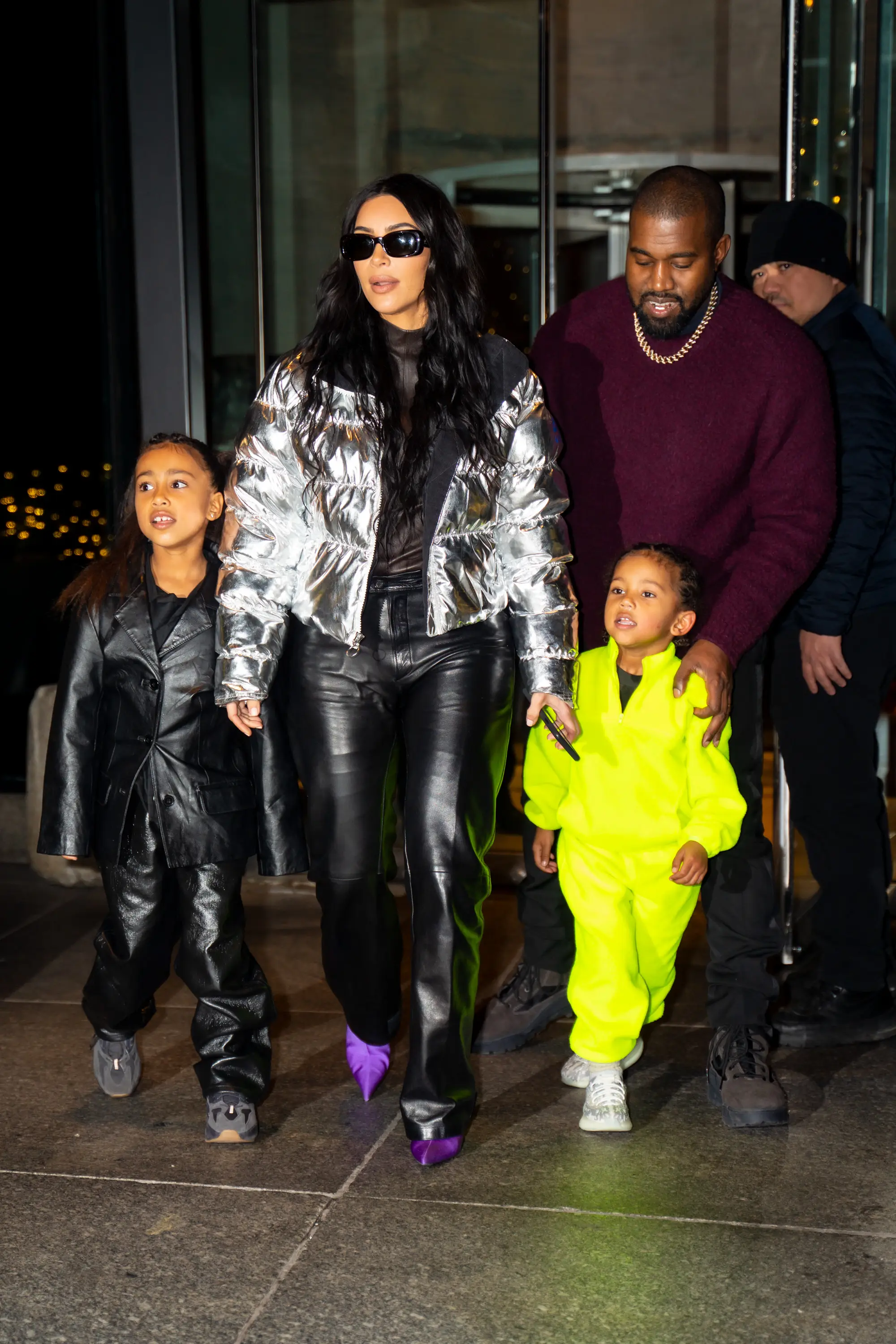 Kim and Kanye pictured with North and Saint West back in 2019 (TheStewartofNY/GC Images)