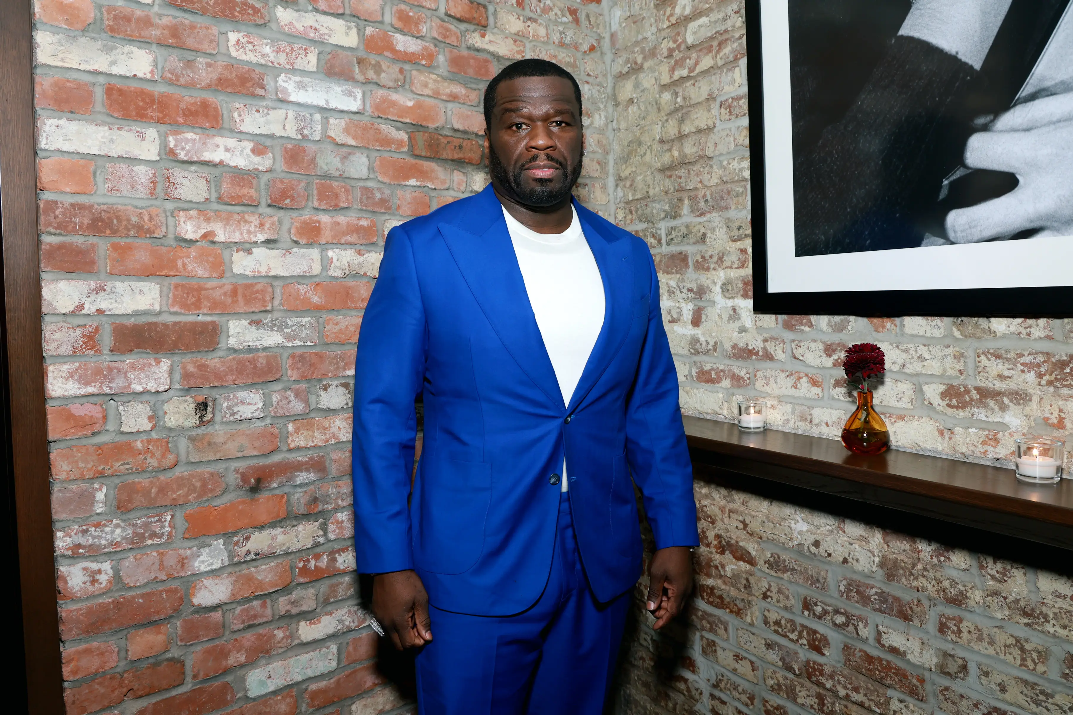 50 Cent pictured at the screening of Sean Combs: The Reckoning in New York (Jason Mendez/Getty Images for Netflix)
