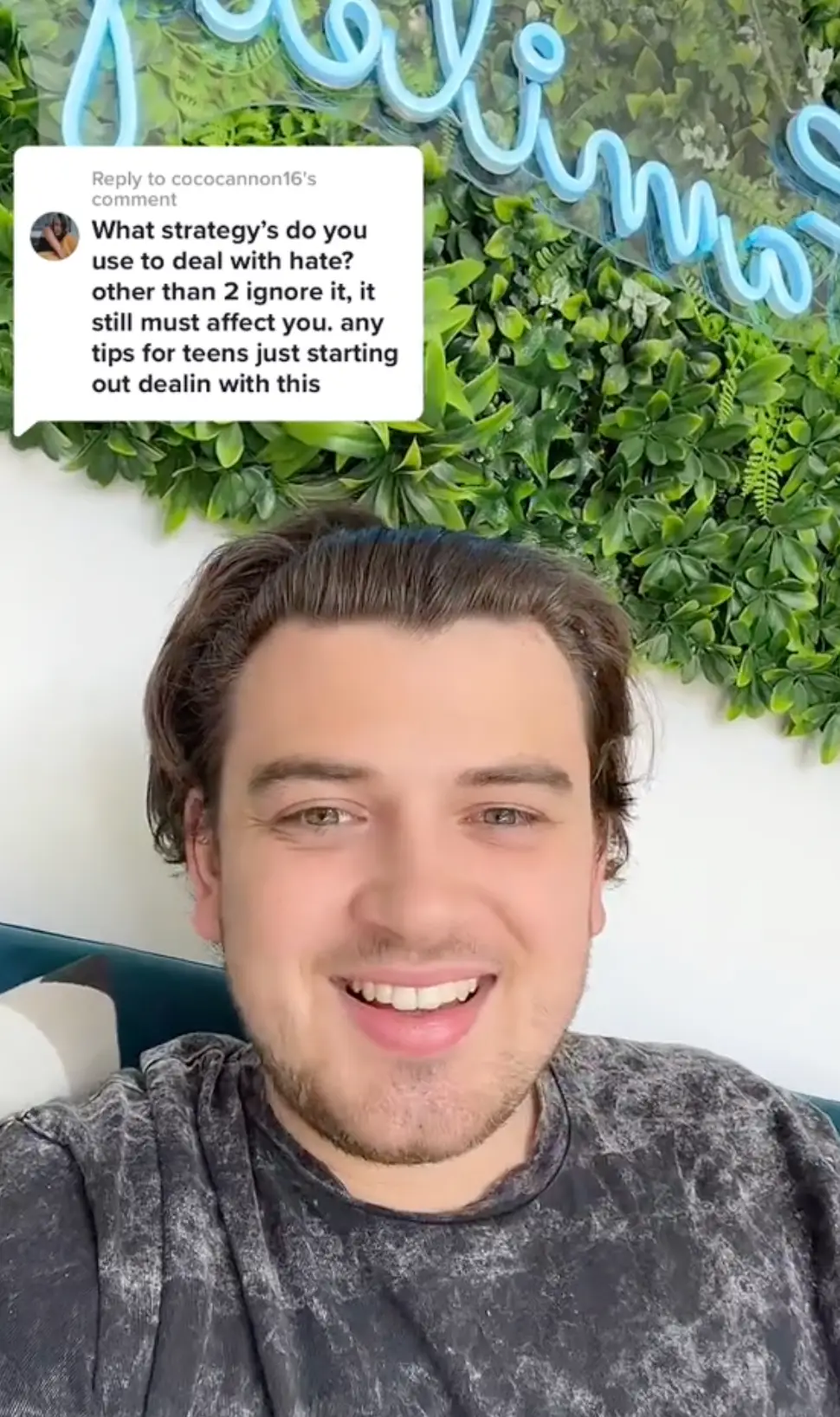 Harrison explained why he just deletes and blocks the hate comments.