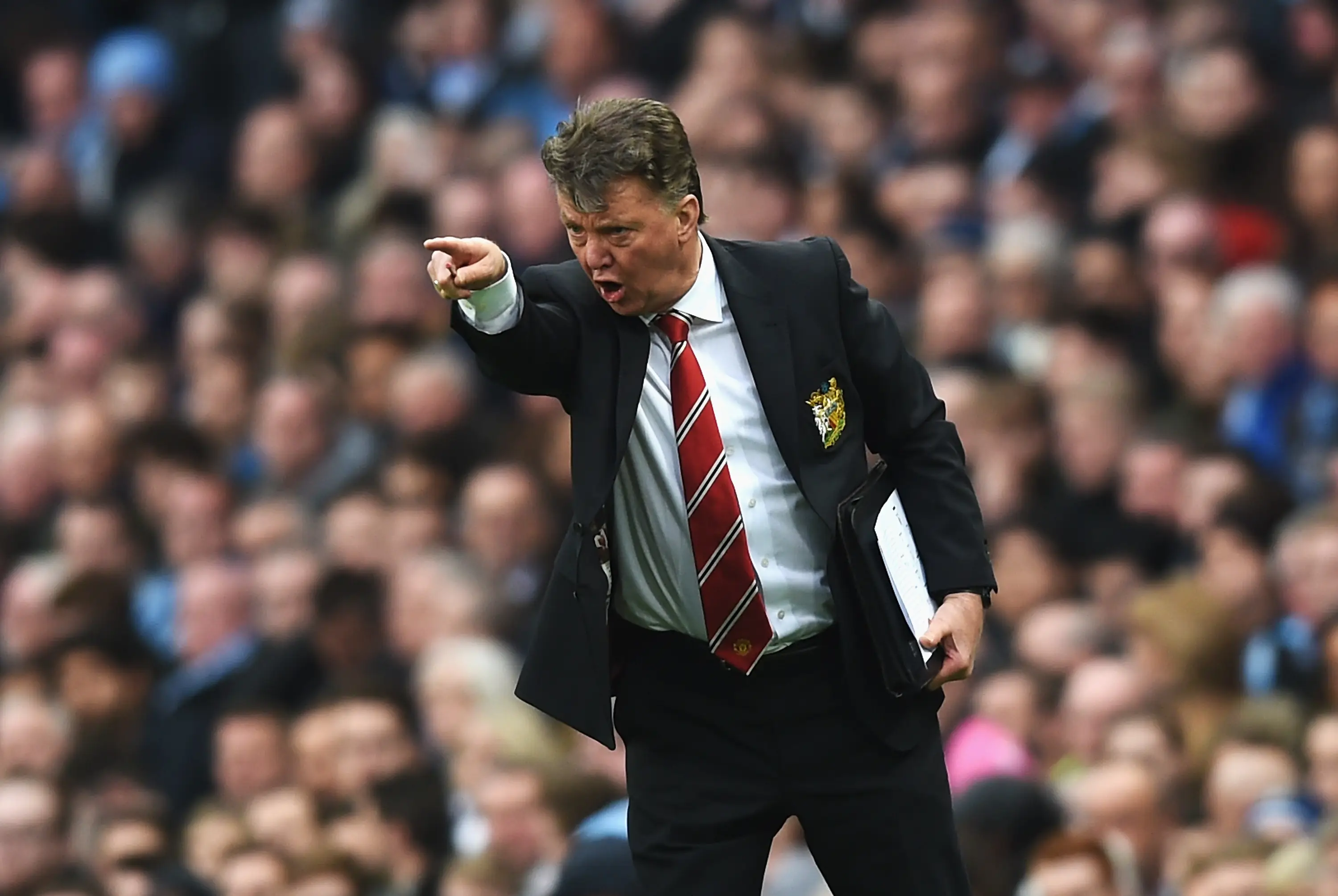 Louis van Gaal took charge of 103 games during his spell at Manchester United. Image: Getty 