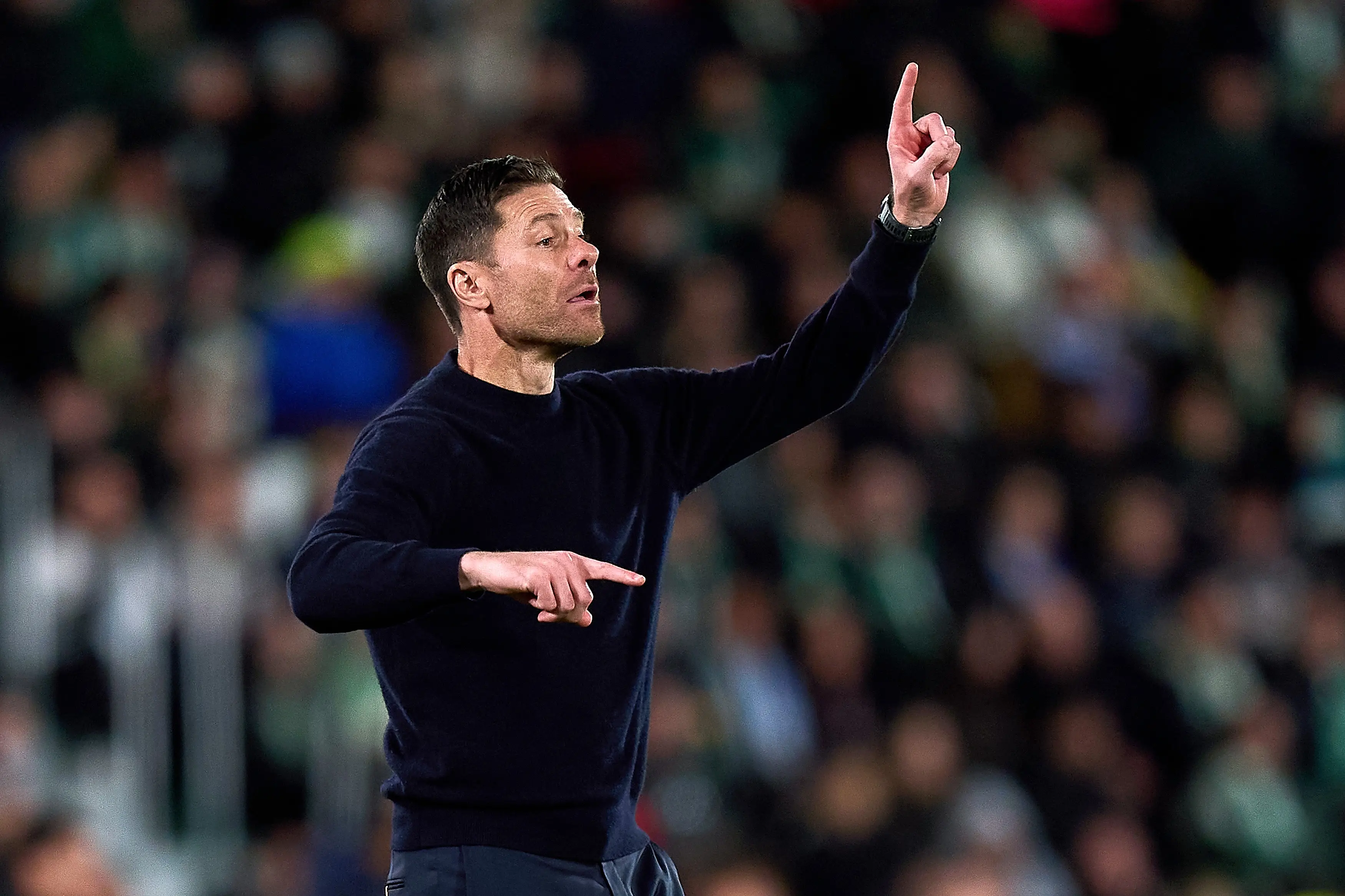 Xabi Alonso has been linked with a move to Anfield. Image: Getty