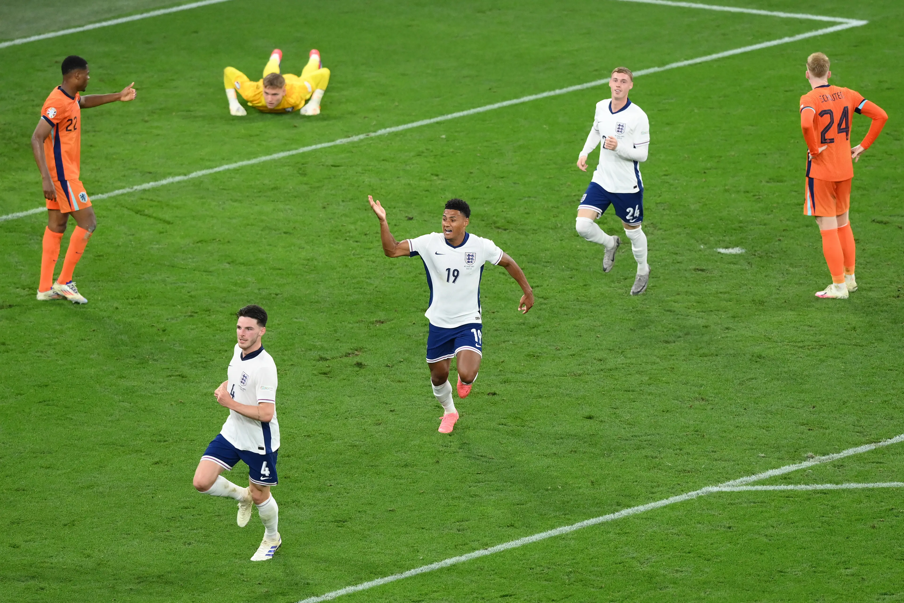 Watkins' goal sparked jubilant celebrations (Getty)