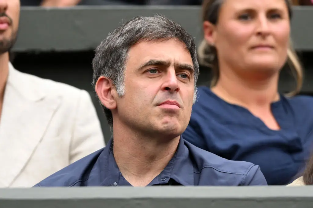 Ronnie O'Sullivan pictured at Wimbledon -