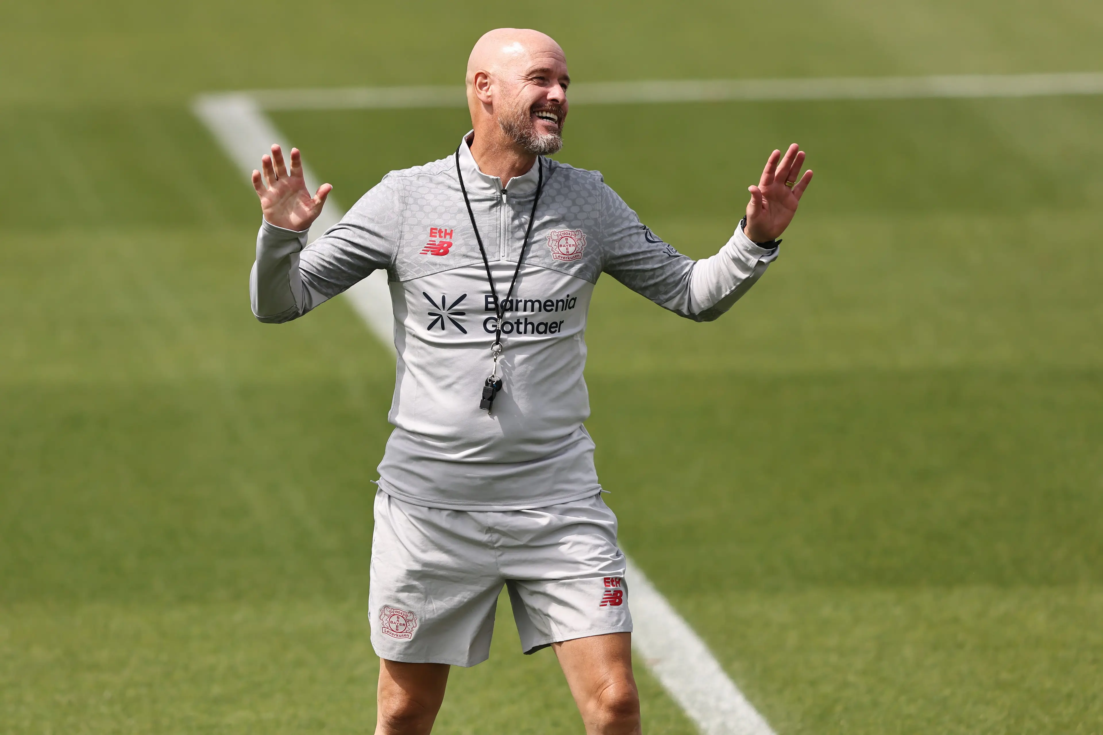 Erik ten Hag had a horrific start to life at Bayer Leverkusen. Image: Getty