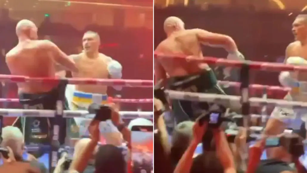Lennox Lewis shares unseen angle of Tyson Fury's disastrous round nine against Oleksandr Usyk