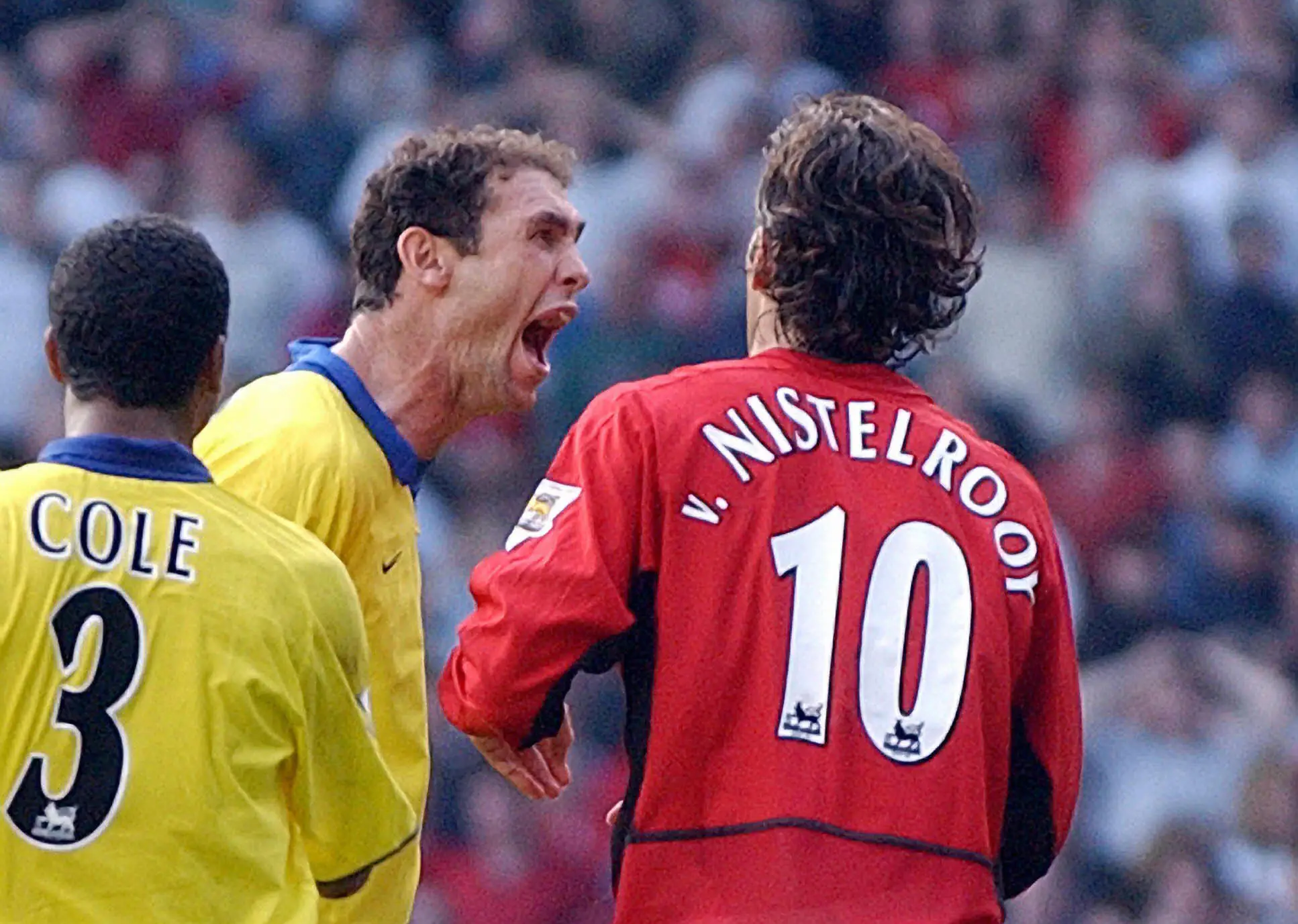 Keown screamed in the face of Van Nistelrooy. Image credit: Getty