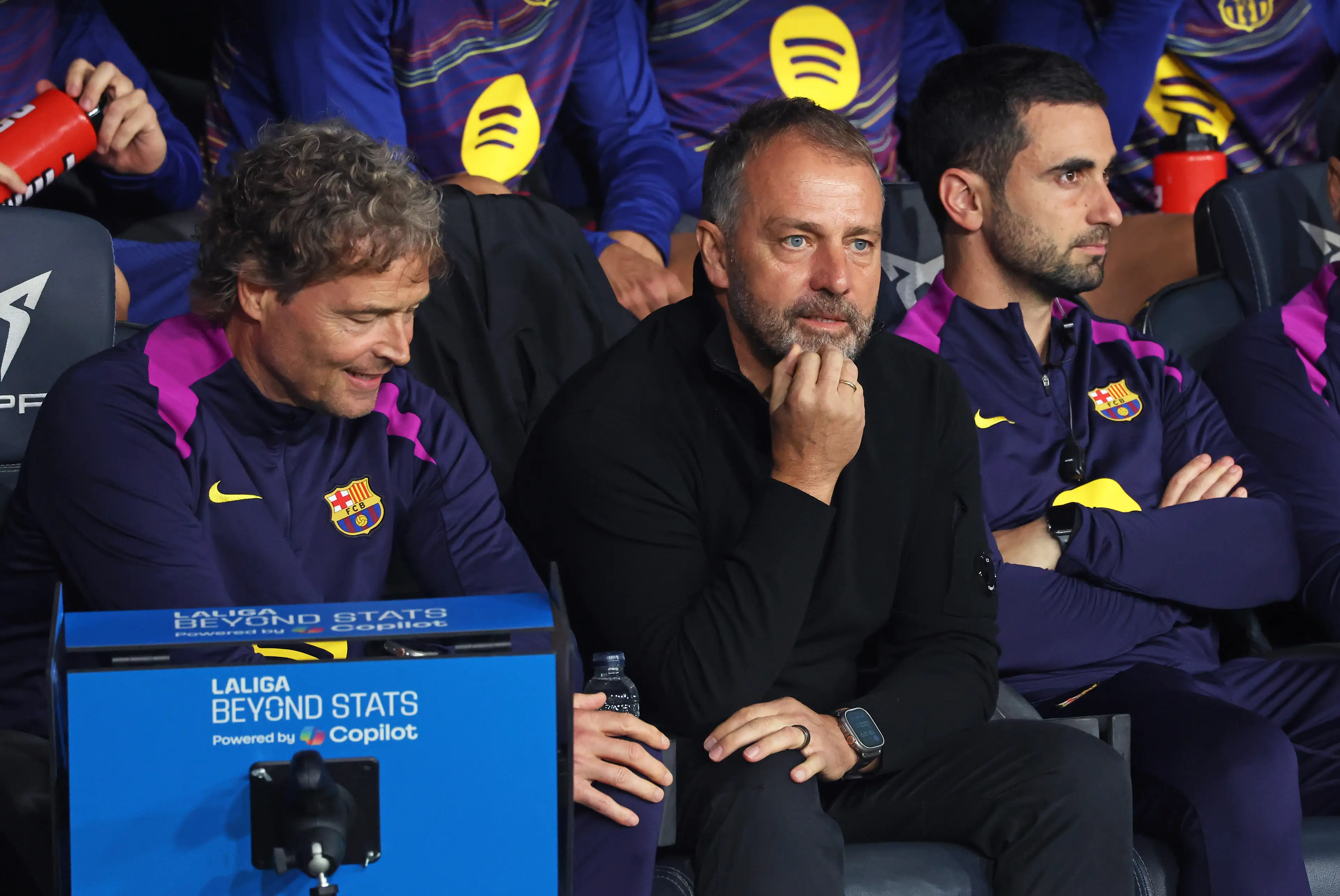Hansi Flick has told his staff he wants to leave Barcelona. Image: Getty 