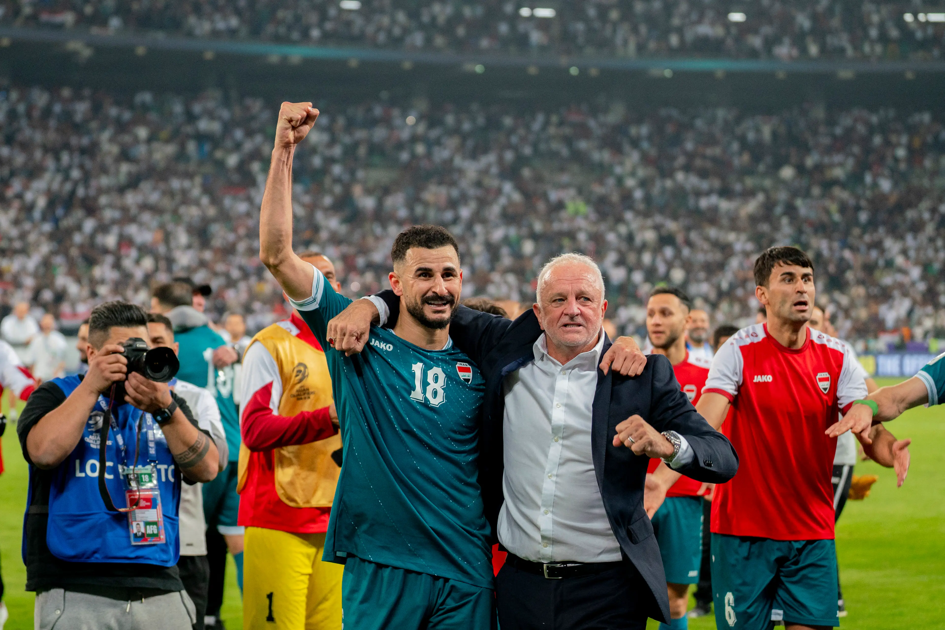 Iraq are one game away from a first World Cup in 40 years. Image: Getty