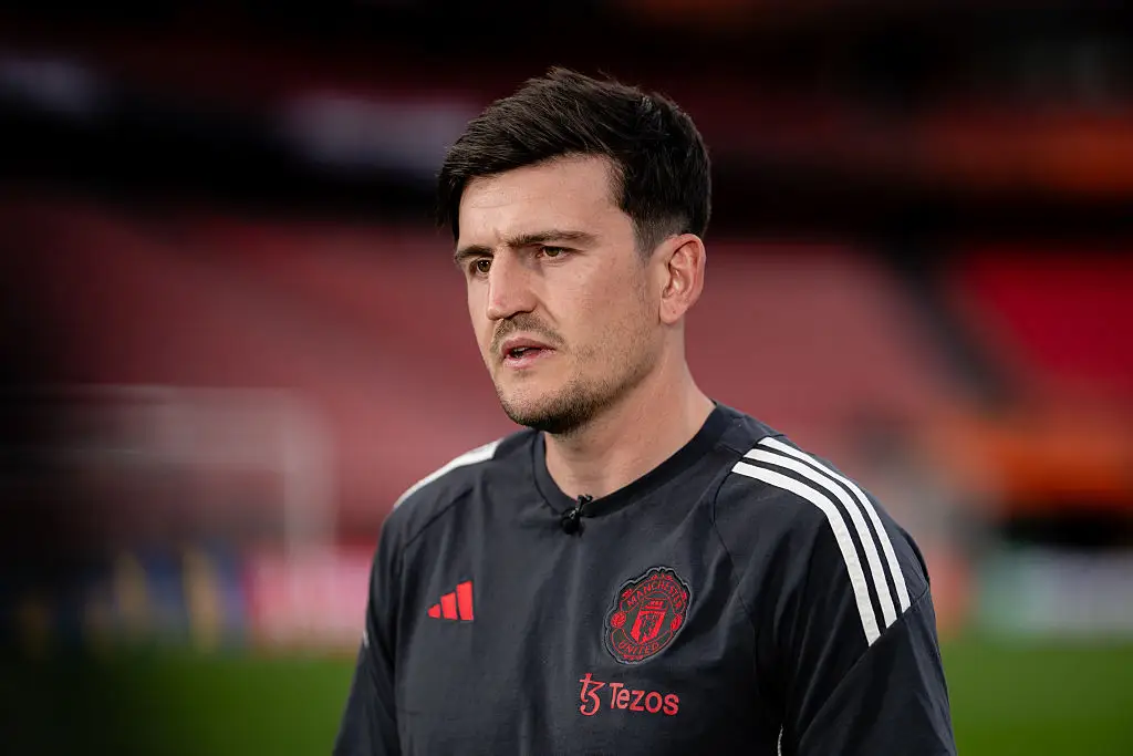 Harry Maguire will be hoping to win the Europa League this evening (Credit:Getty)