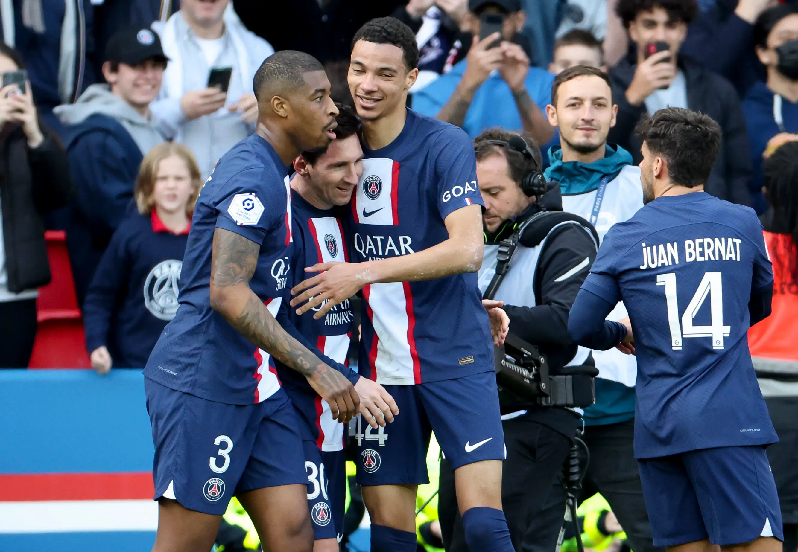 Hugo Ekitike played with Lionel Messi at PSG. Image: Getty