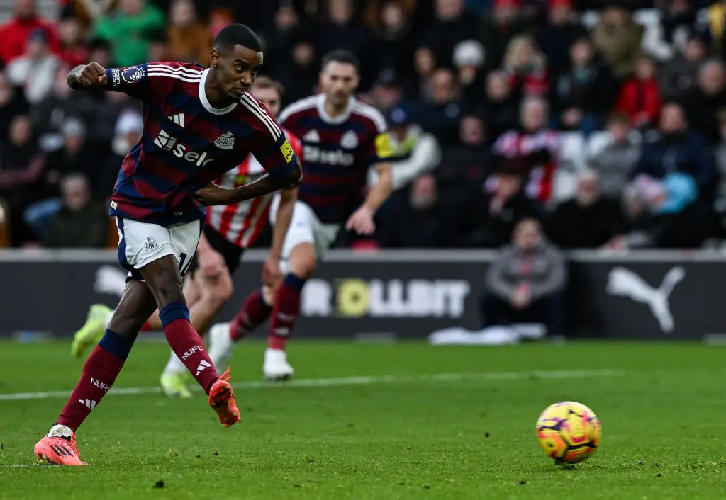 Alexander Isak took his Premier League goal tally this season to 17 after netting two on Saturday. (Image: Getty)