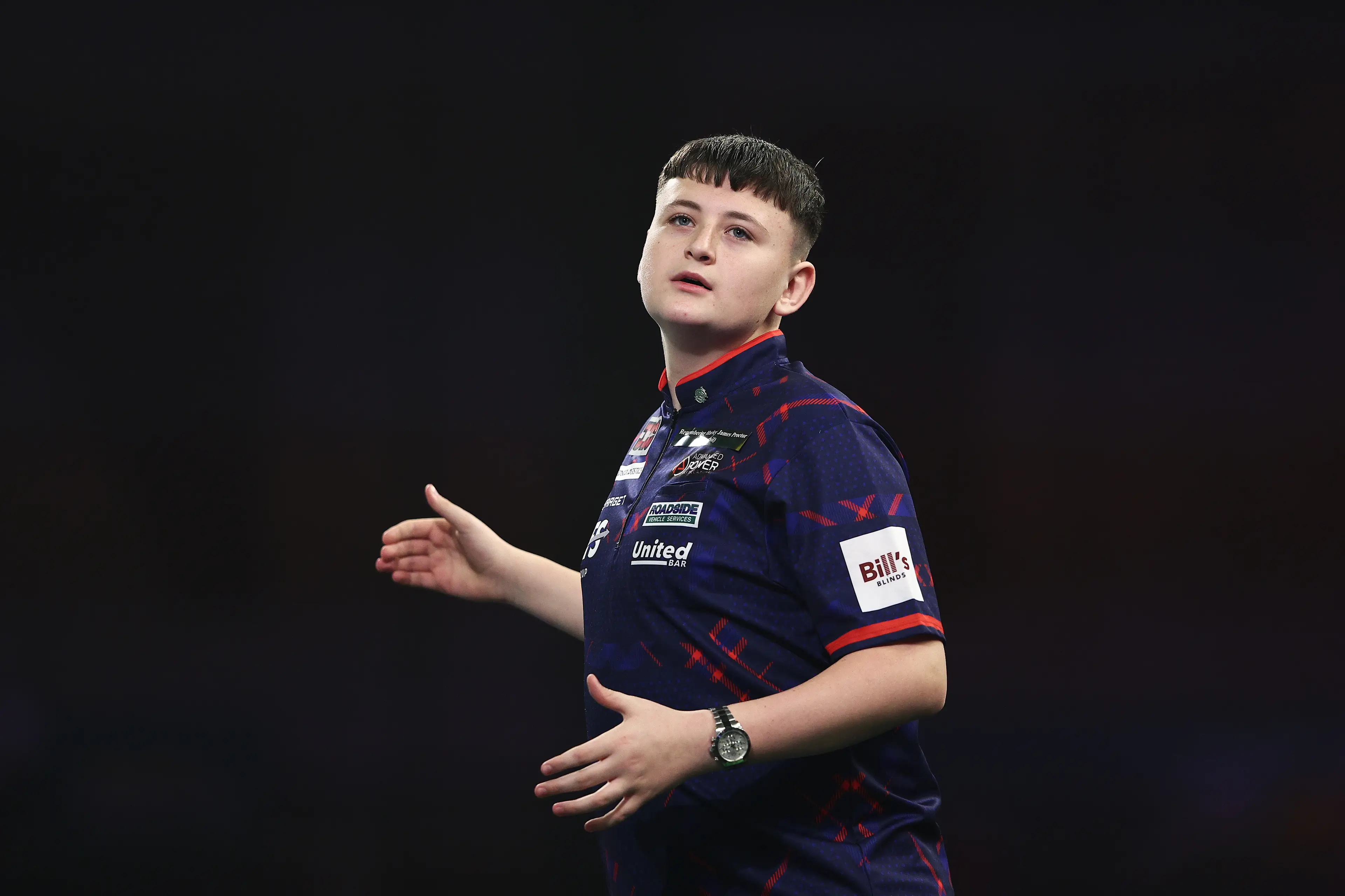 Mitchell Lawrie is one of the biggests prospects in darts. Image credit: Getty