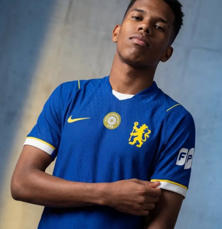 Chelsea's leaked home kit for the 2026-27 season. Image credit: Footyheadlines