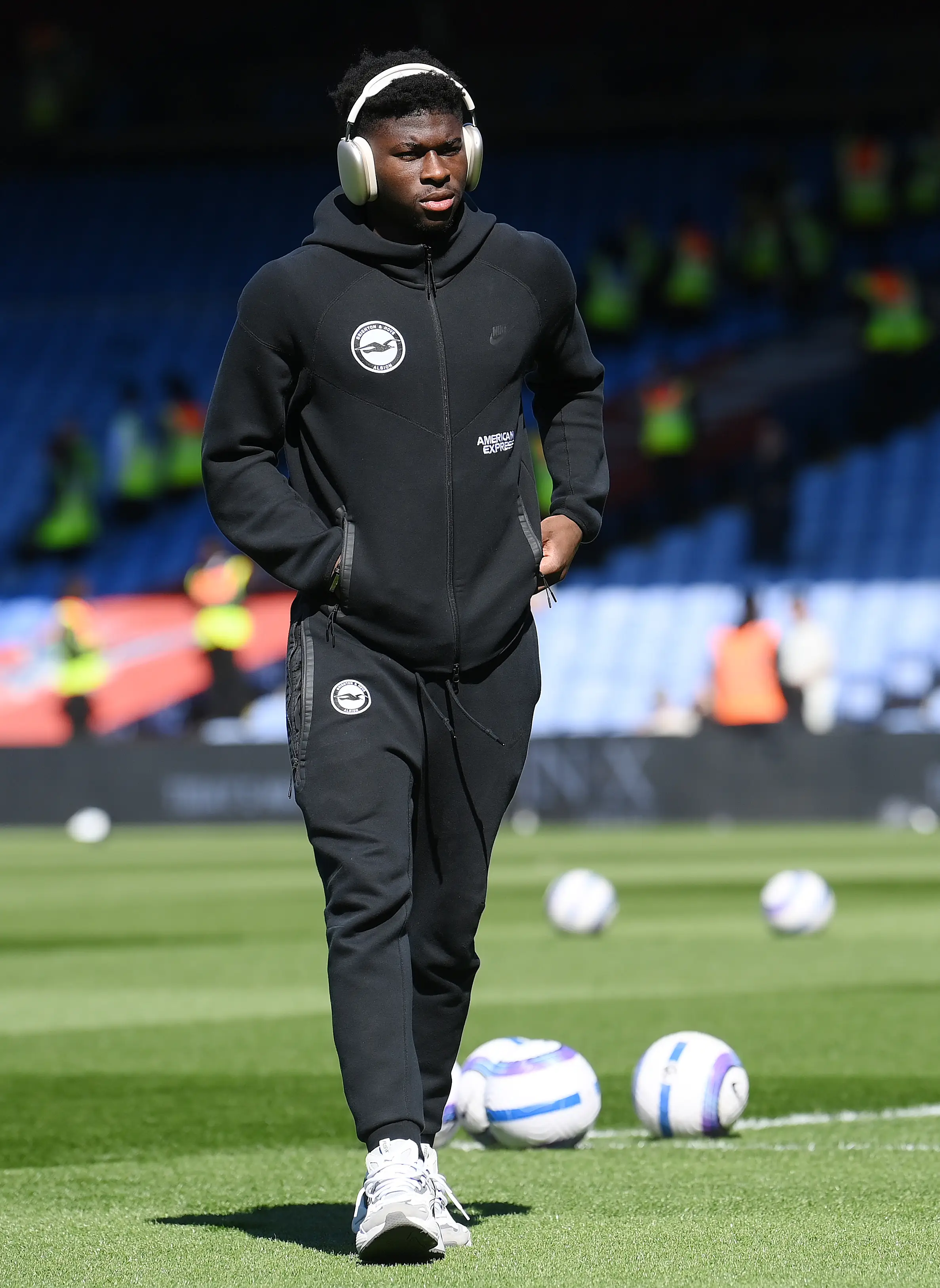 Carlos Baleba is a top target for Manchester United. Image: Getty