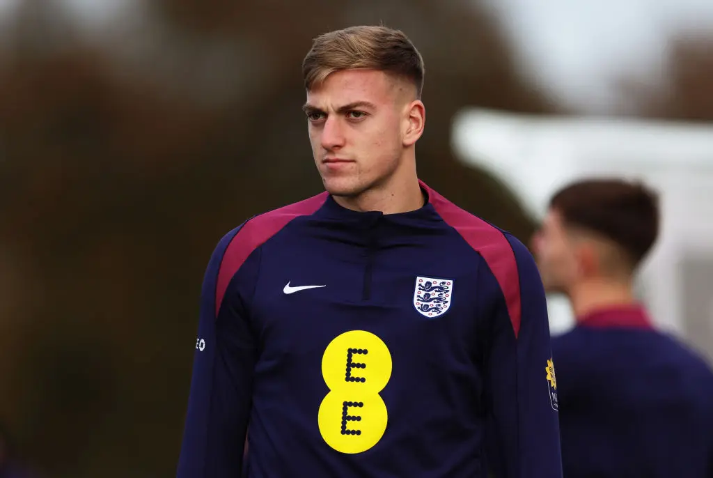 Liam Delap recently represented England during their 2025 UEFA European Under-21 Championship qualification. (Image: Getty)