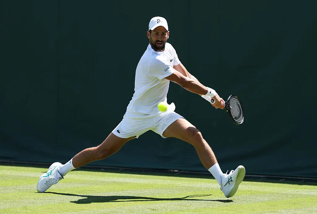 Novak Djokovic will face Alexandre Muller in his opening match at Wimbledon this year. (Image: Getty)