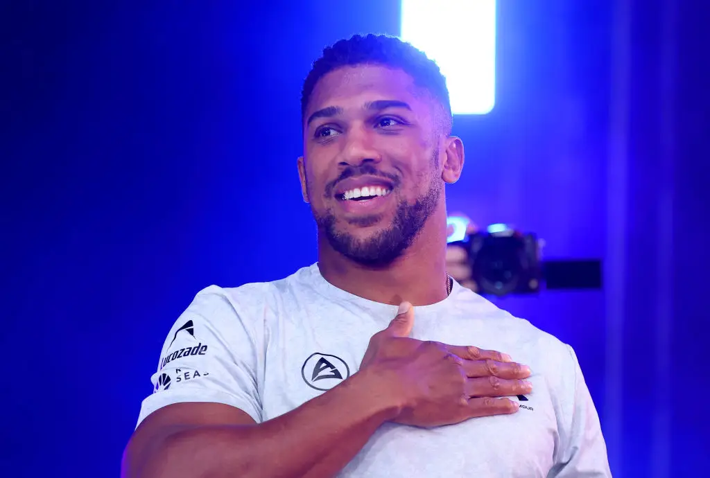 Anthony Joshua is recovering from an elbow injury (Credit:Getty)