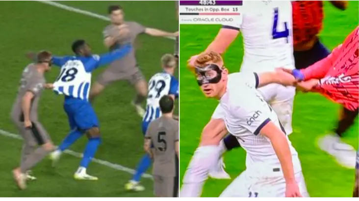 Fans left furious after spotting VAR 'error' during Brighton vs Tottenham
