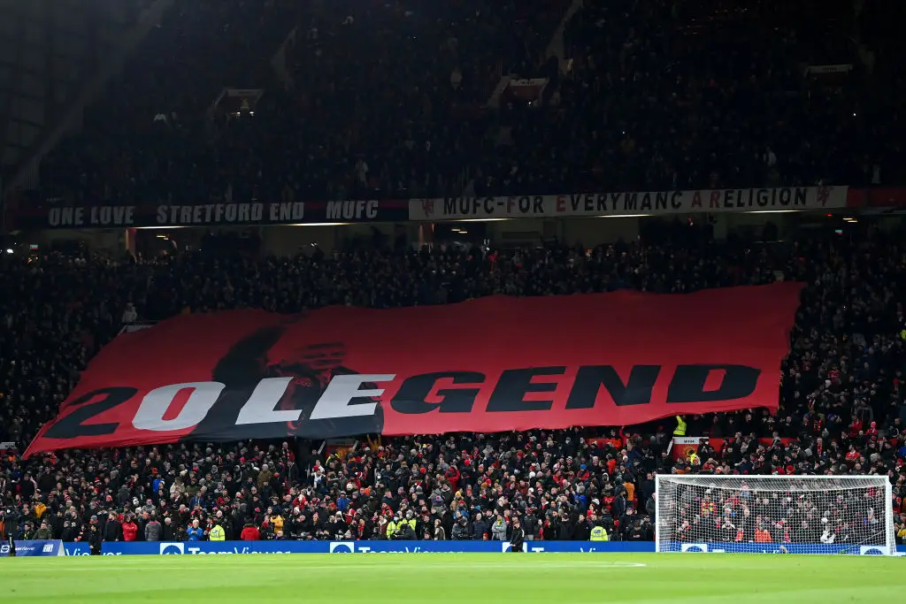 A tribute to Ole from the Manchester United fans- Getty