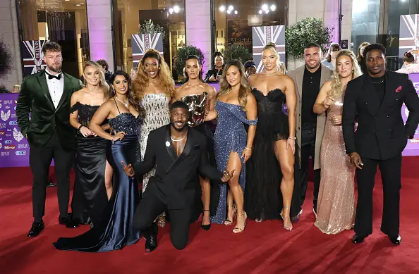 Aikines-Aryeetey (pictured far right) is now a member of the BBC's Gladiators cast (Image: Getty)