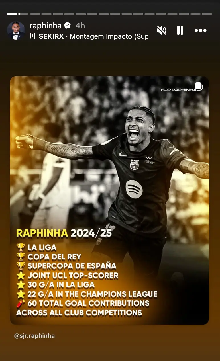 Image credit: raphinha/Instagram