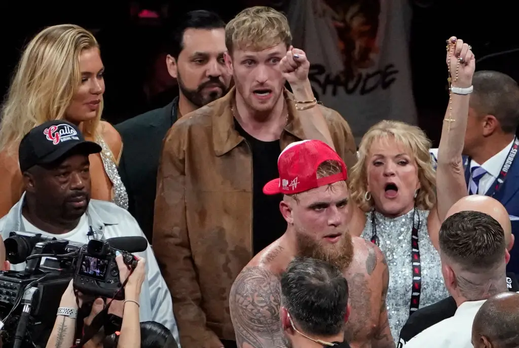 Logan Paul made the comment in the ring after the fight (Image: Getty)