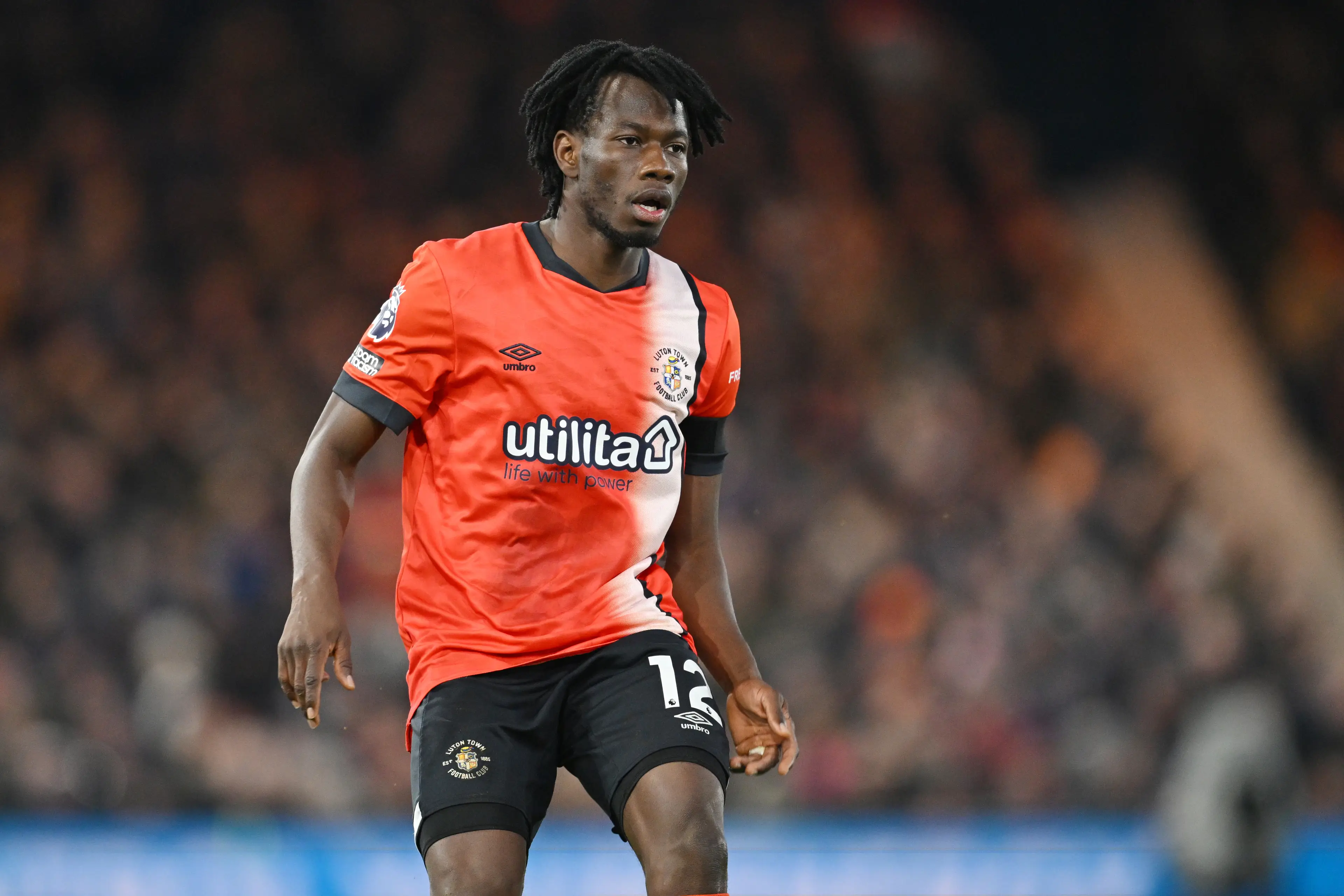 Issa Kabore had a loan spell at Luton Town when they were in the Premier League. Image: Getty 