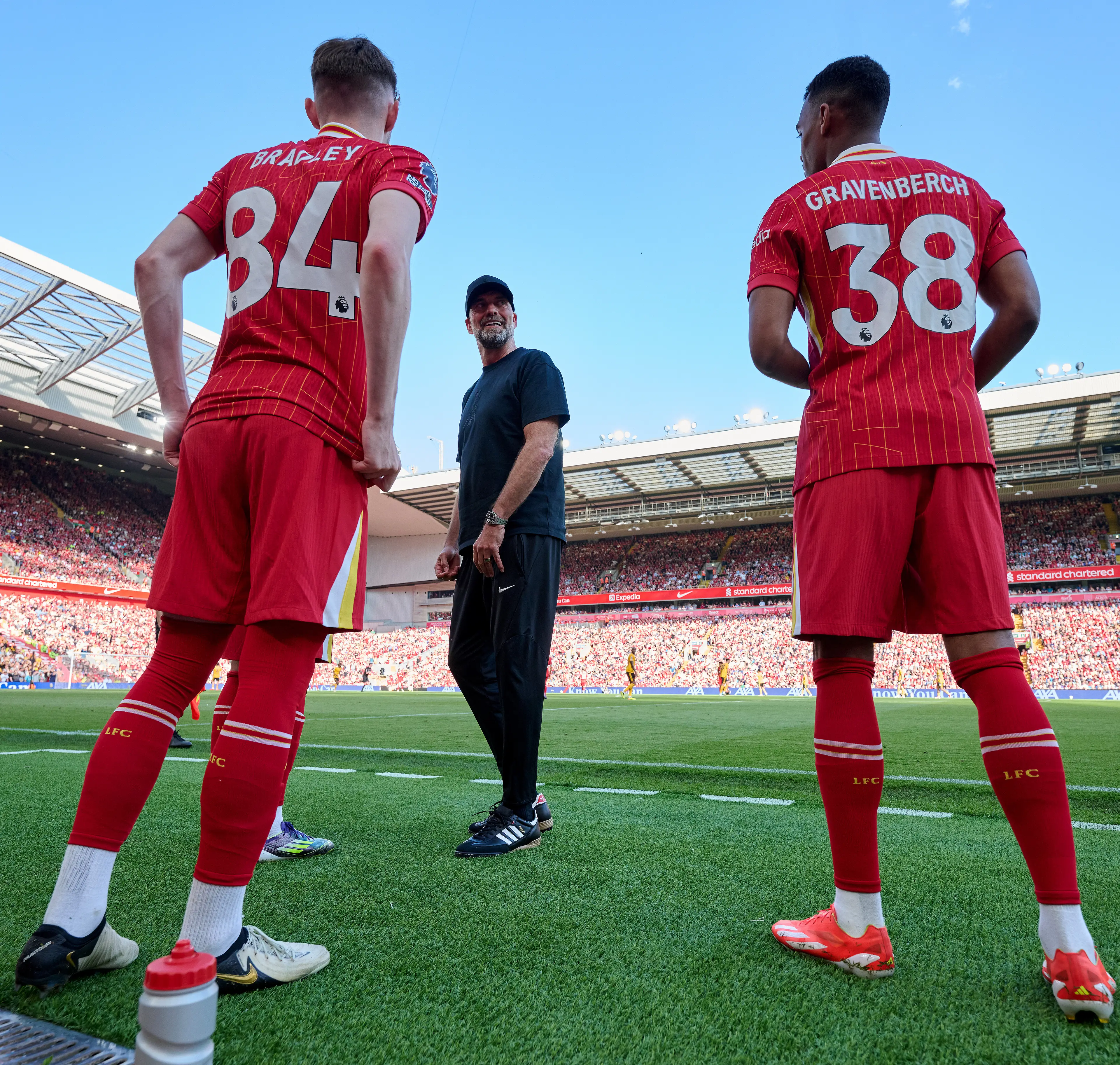 Ryan Gravenberch joined from Bayern Munich for around £34.2m, while Conor Bradley penned a new deal in December 2023. Image credit: Getty