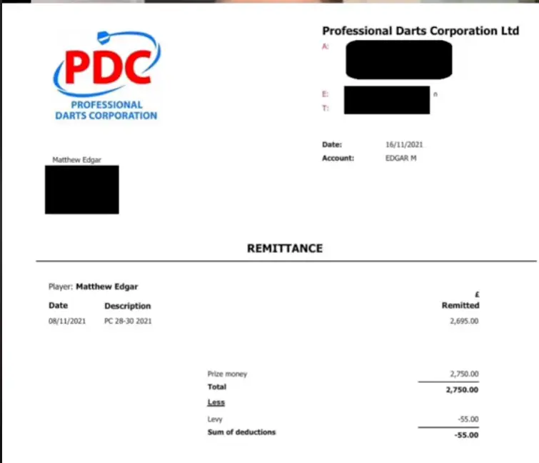Matthew Edgar shared his payslip. Image: TikTok/@matthewedgar170