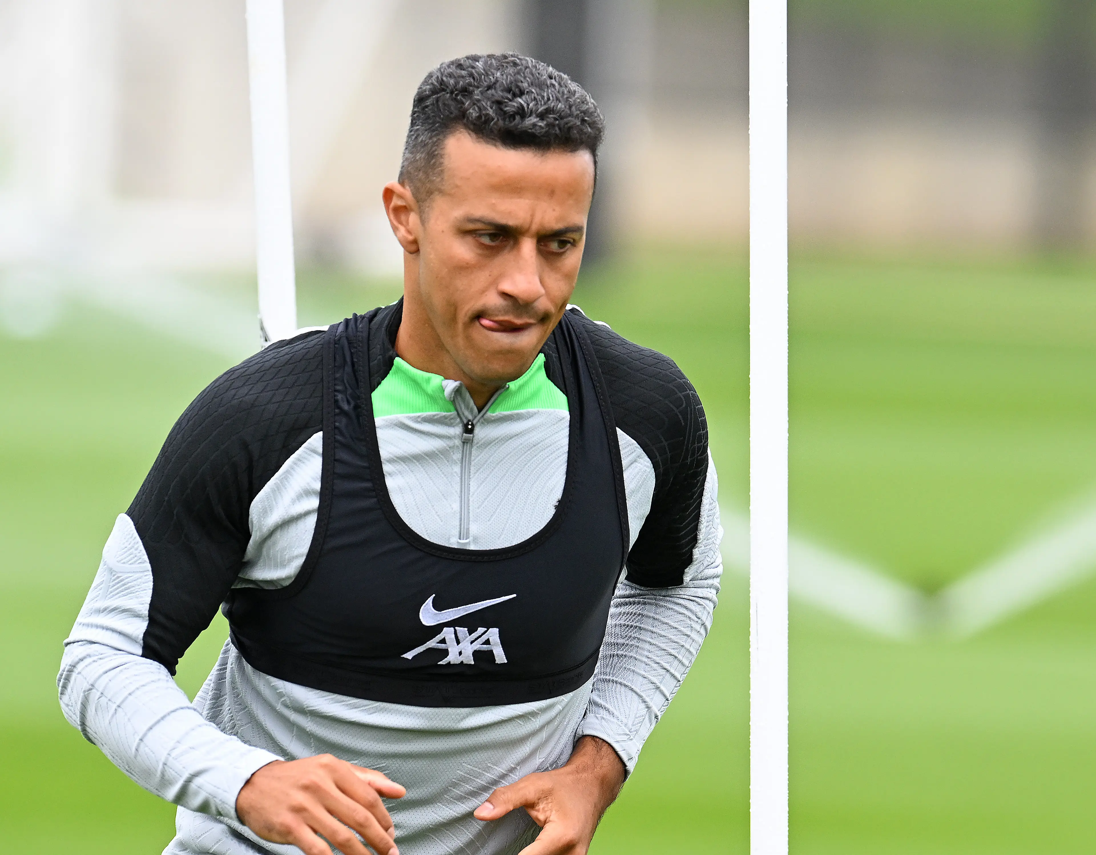 Thiago Alcantara in Liverpool training