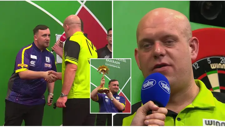 Michael van Gerwen sends classy message to Luke Littler after Bahrain Darts Masters final