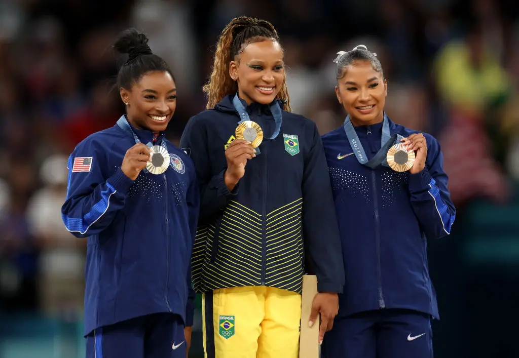 Chiles was originally awarded the bronze medal, behind teammate Biles and Brazil's Rebeca Andrade. (Image:Getty)