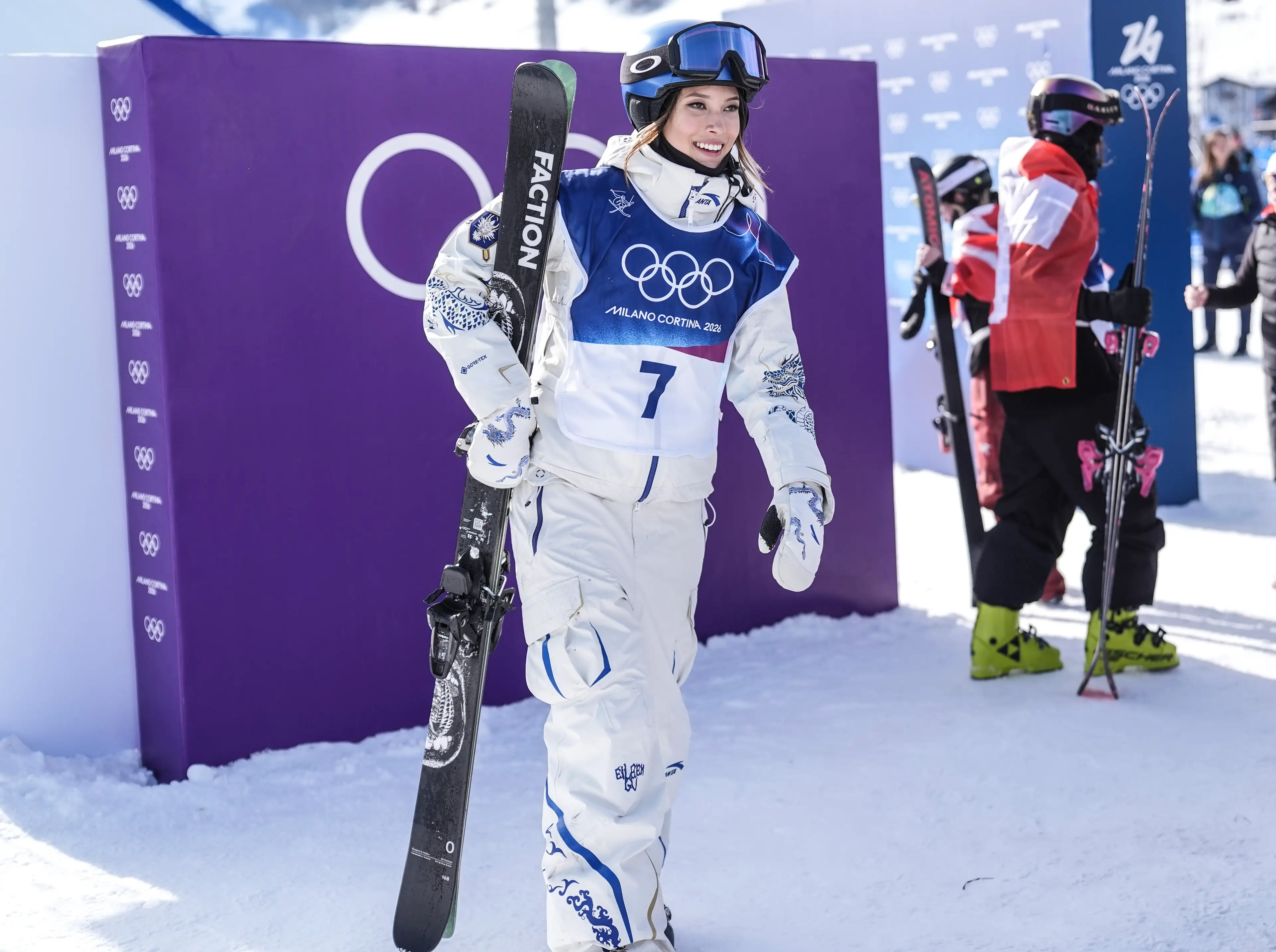 Eileen Gu at the Winter Olympic Games. Image: Getty