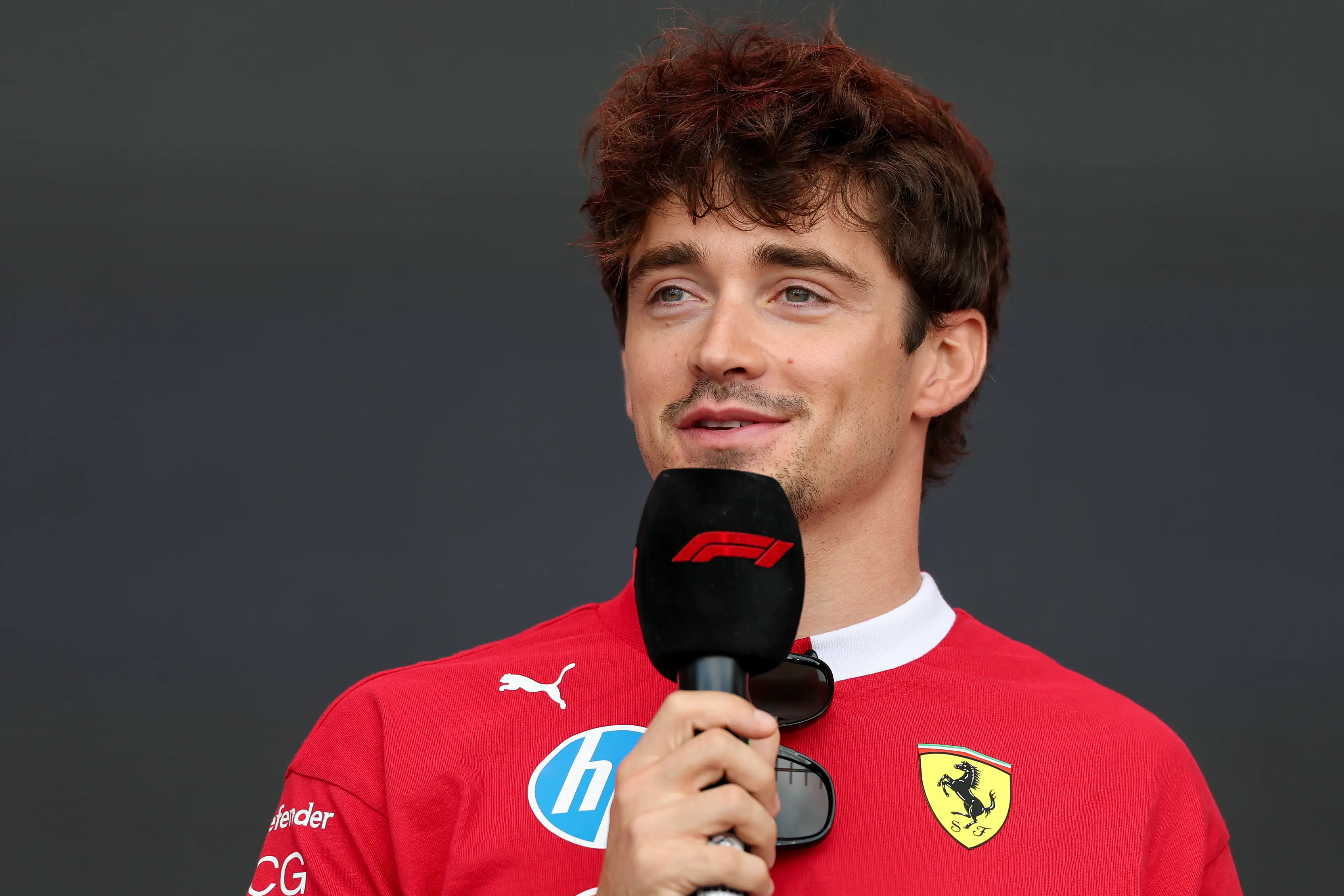 Charles Leclerc has been linked with a move away from Ferrari. Image: Getty