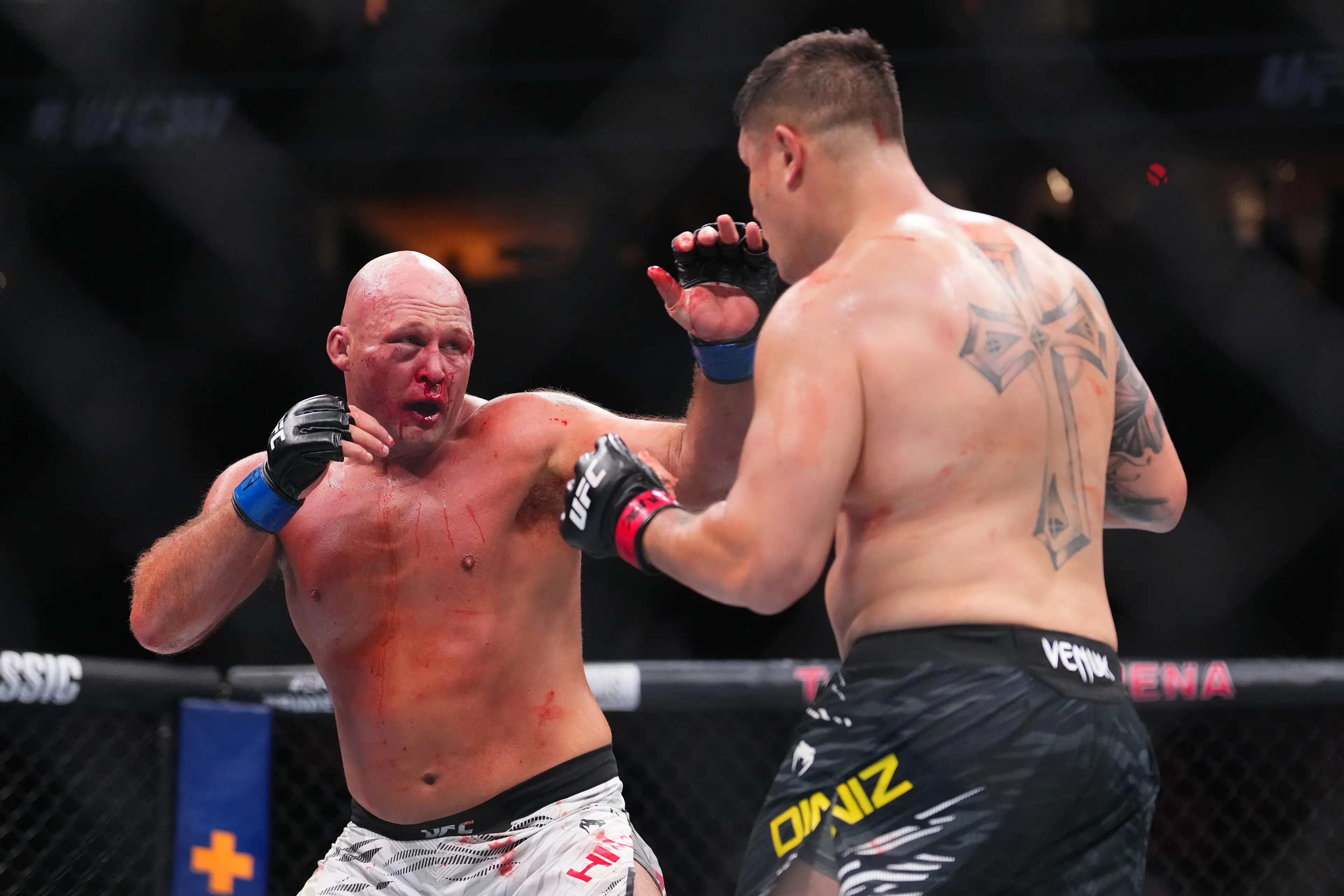 Alvin Hines during his bout against Jhonata Diniz at UFC 317. Image: Getty 