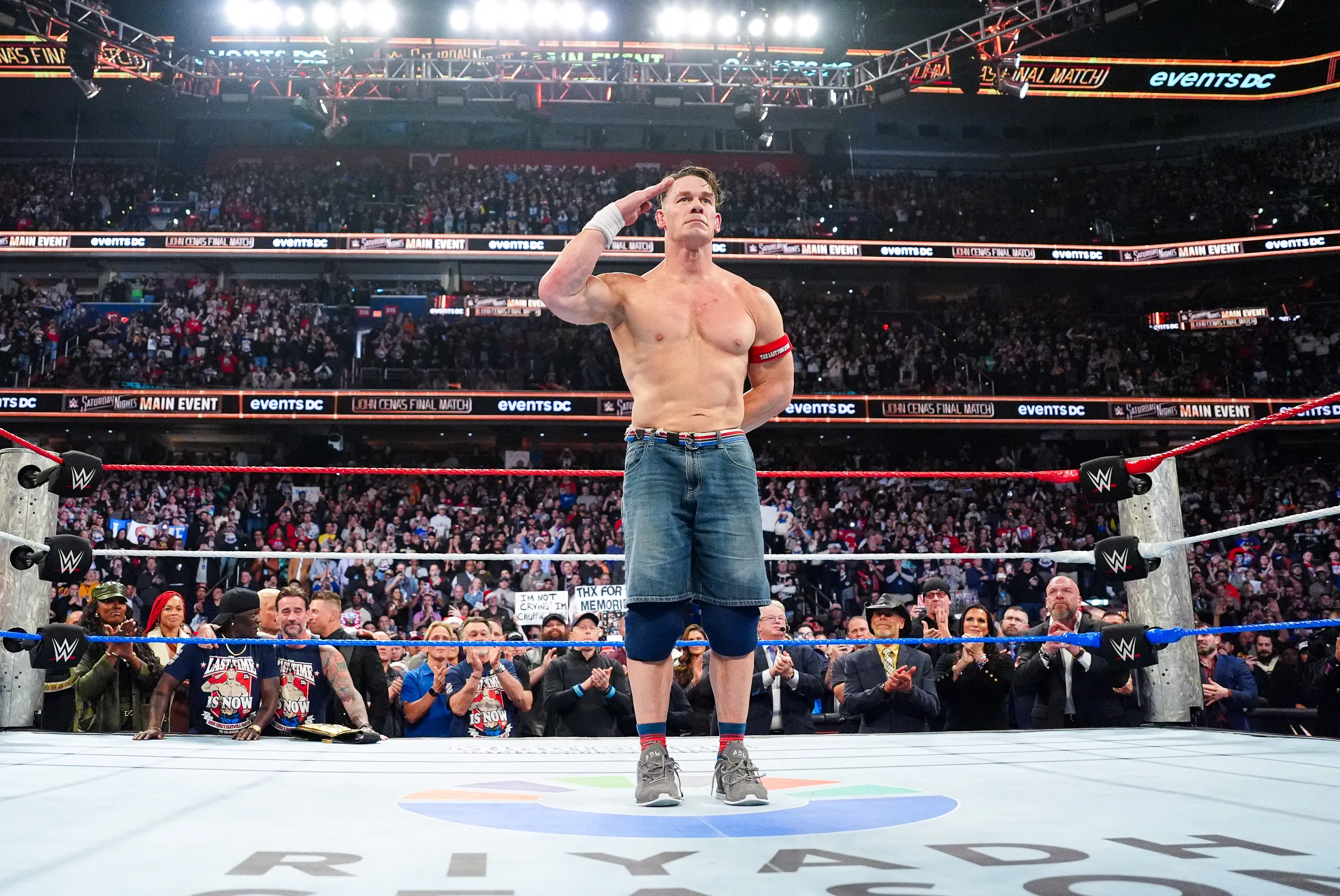 John Cena had his last match in WWE on Saturday night. Image: Getty