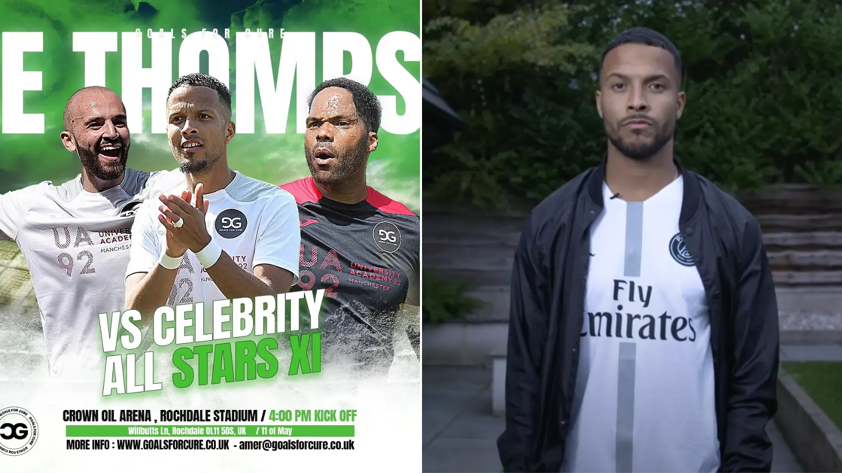 Ex Premier League stars team up for Joe Thompson 'Goals for Cure' charity game