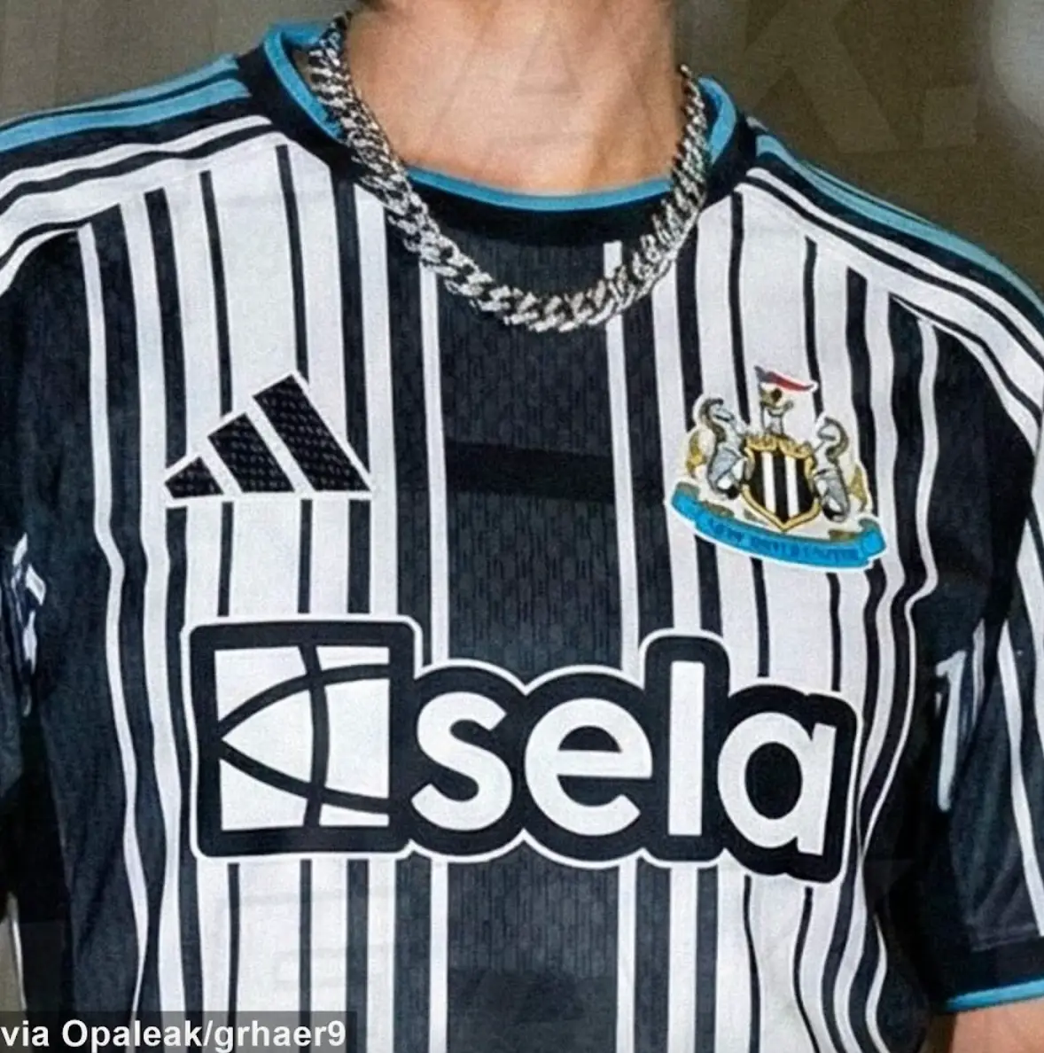 Newcastle's leaked new home for the 2026-27 season. Image credit: Footyheadlines/grhaer9