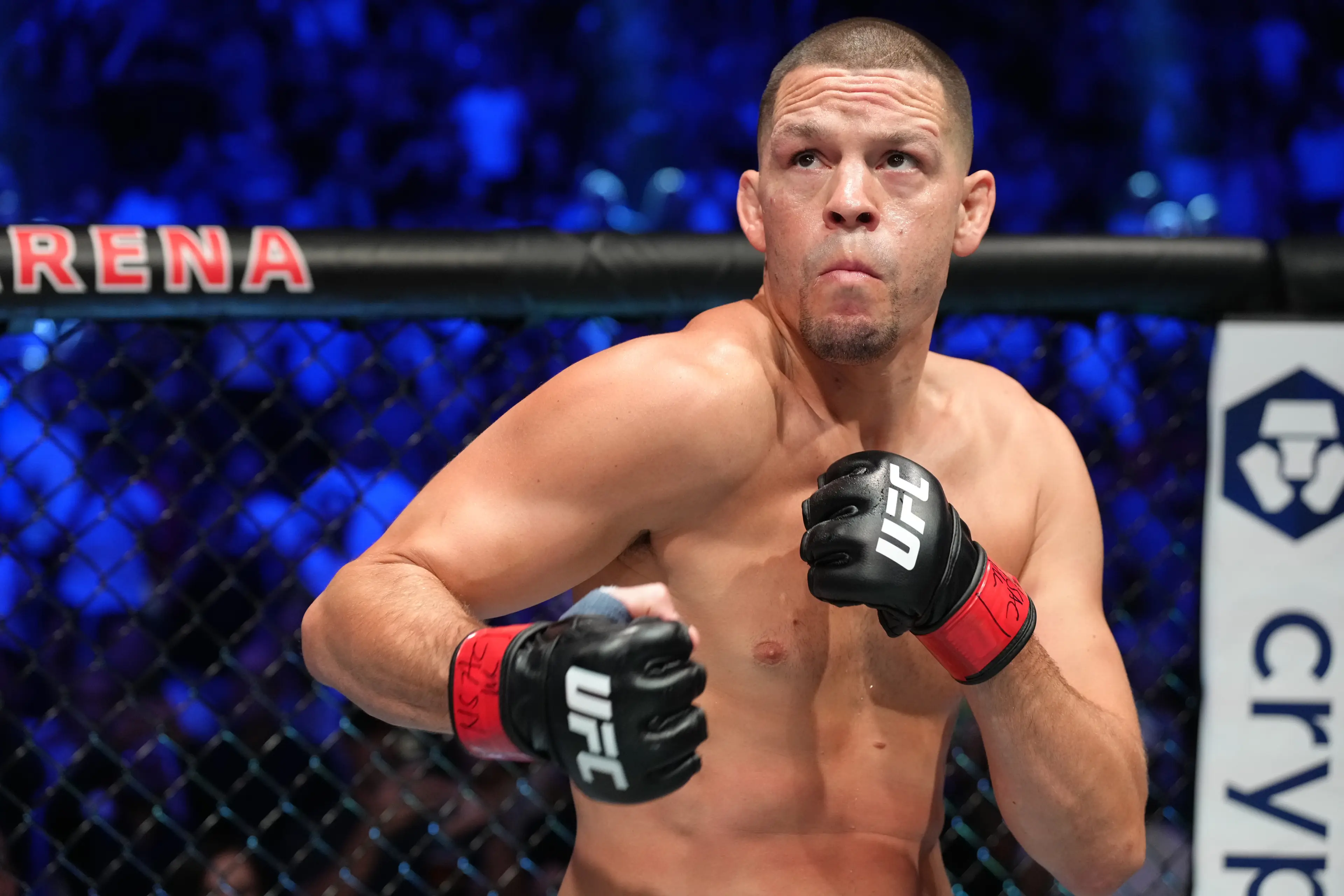 Nate Diaz has teased a UFC comeback after walking away from the promotion after his win over Tony Ferguson in 2022. Image: Getty